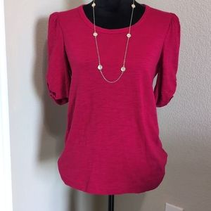 Chicos Fuccia shirt Sz Sm